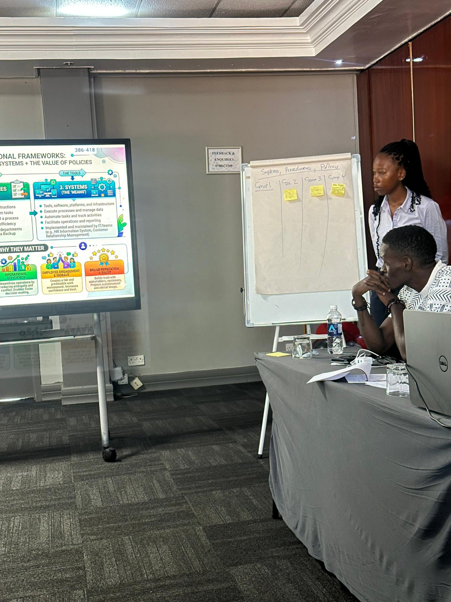 YPA team facilitating a systems, procedures & policy workshop